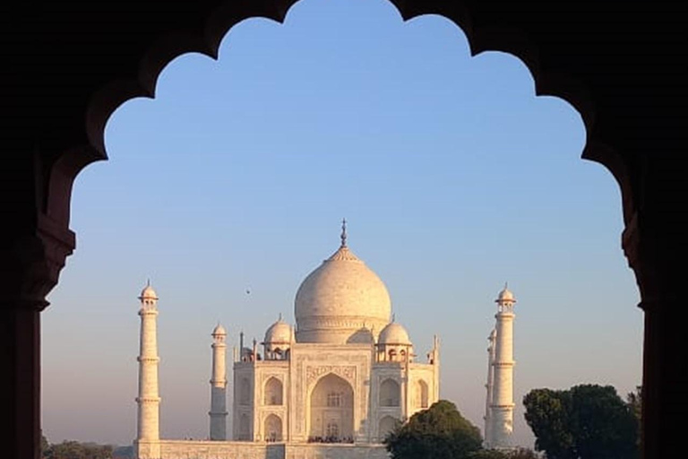 Agra: Taj Mahal hoppa över kön guidad tur med alternativEndast guidad tur