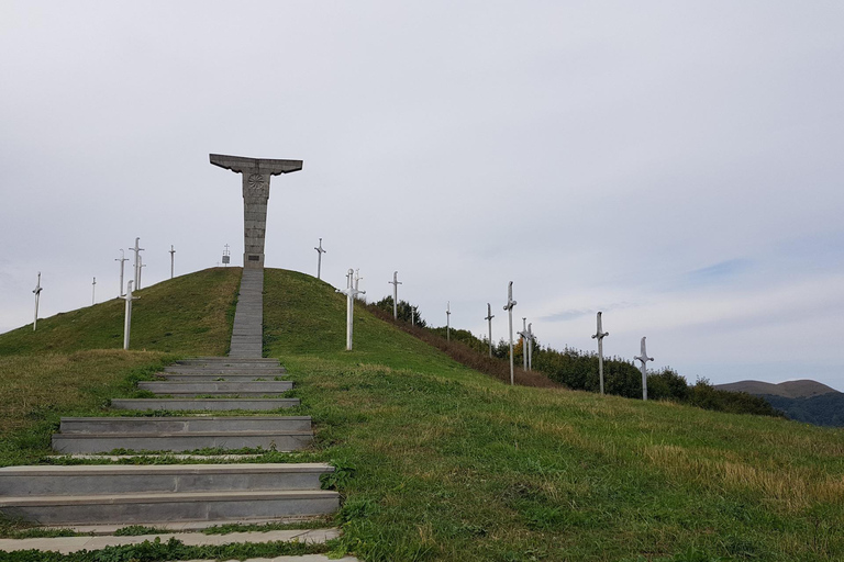 Dashbashi Canyon, Asureti village, and Didgori monument.