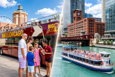 Chicago Architecture Boat Tour & Hop-on Hop-off Bus Tour