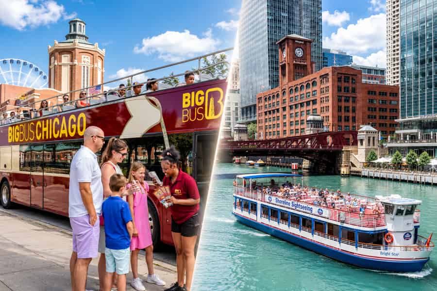 Chicago: Architektur-Bootstour & Hop-On/Hop-Off-Bustour. Foto: GetYourGuide Chicago: Architektur-Bootstour & Hop-On/Hop-Off-Bustour. Foto: GetYourGuide
