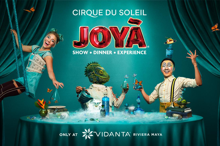 Riviera Maya: Cirque du Soleil JOYÀ BiljettMiddag, show och tryckt foto