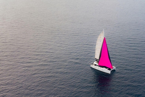 Crucero por Mykonos: champán, barbacoa, demostración de navegación y parada en Delos.Crucero por Mykonos: champán, barbacoa, demostración de vela y parada en Delos