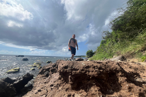 Hike St. Kitts: Sea Glass Discovery at Volcanic Beach Private Hike St. Kitts: Sea Glass Discovery Volcanic Beach