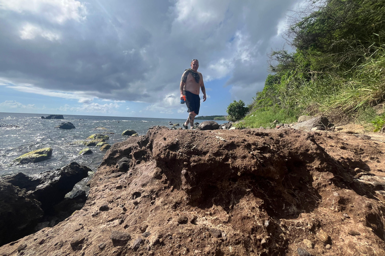 Hike St. Kitts: Sea Glass Discovery at Volcanic Beach Private Hike St. Kitts: Sea Glass Discovery Volcanic Beach