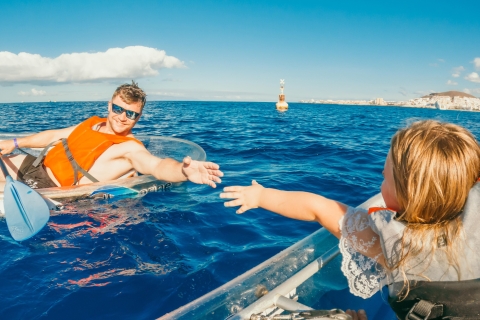 Expérience de kayak transparent à Tenerife Sud