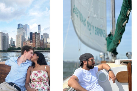 NYC- PRIVATE SAILBOAT, STATUE OF LIBERTY, MANHATTAN SKYLINE DAYTIME SAILING