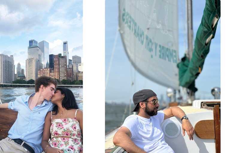 NYC- PRIVATE SAILBOAT, STATUE OF LIBERTY, MANHATTAN SKYLINE DAYTIME SAILING