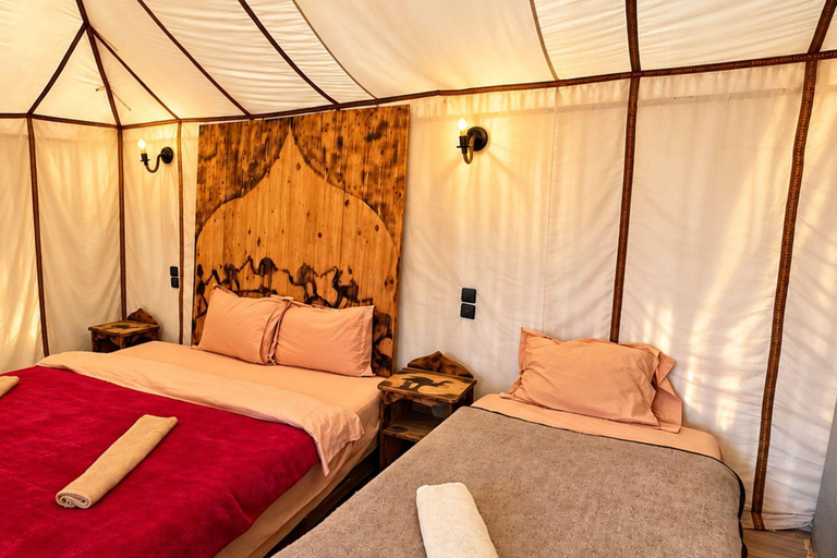 From Fes: 3-Day Merzouga Desert Tour to Marrakech Standard Desert Camp Experience (Shared Facilities)