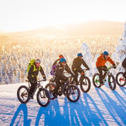 Experiencia invernal en bicicleta Fat bike eléctrica
