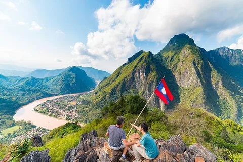 Overnight Camping At nong khiaw view point, 360 view