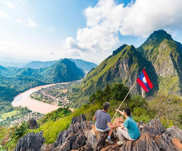 Overnight Camping At nong khiaw view point, 360 view