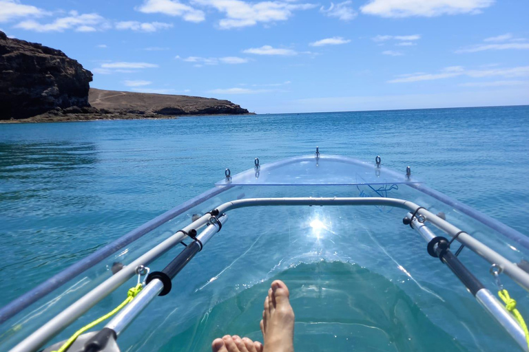 Fuerteventura: Transparent Electric Kayaks with GuideNautical premium tour in transparent electric kayak