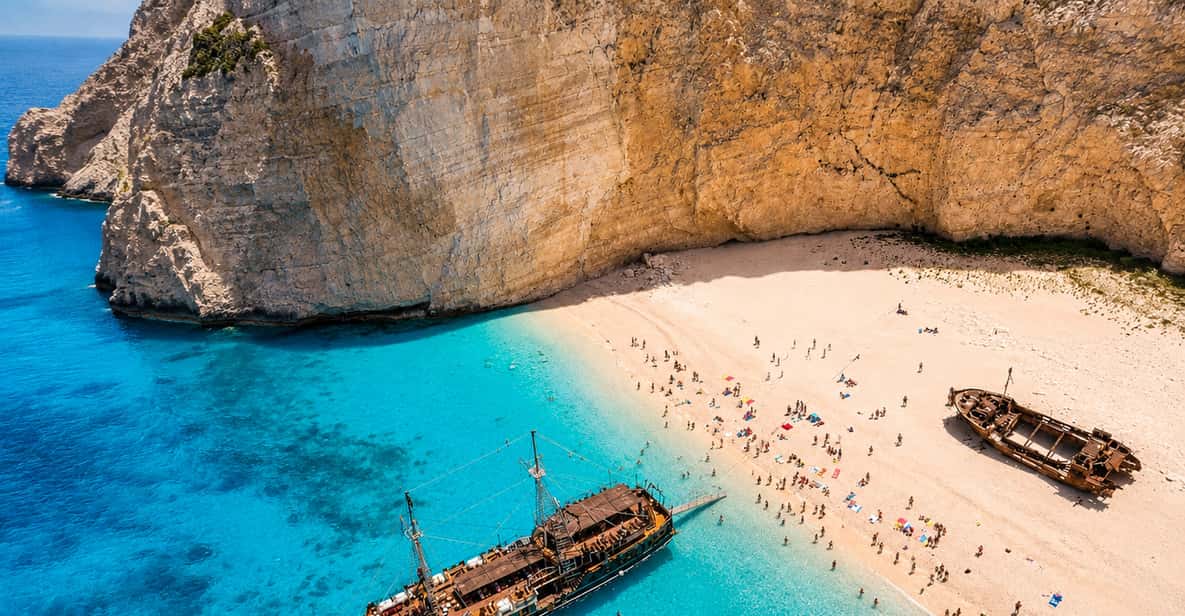 Pirate Ship Cruise to Shipwreck Beach & Caves — a boat tour from Zakynthos, Greece