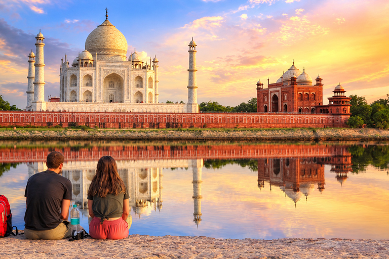 Agra Evening Tour with Sunset view of Taj Mahal By Car Agra: Sunset Tour of Agra Fort, Baby Taj & Mehtab Bagh