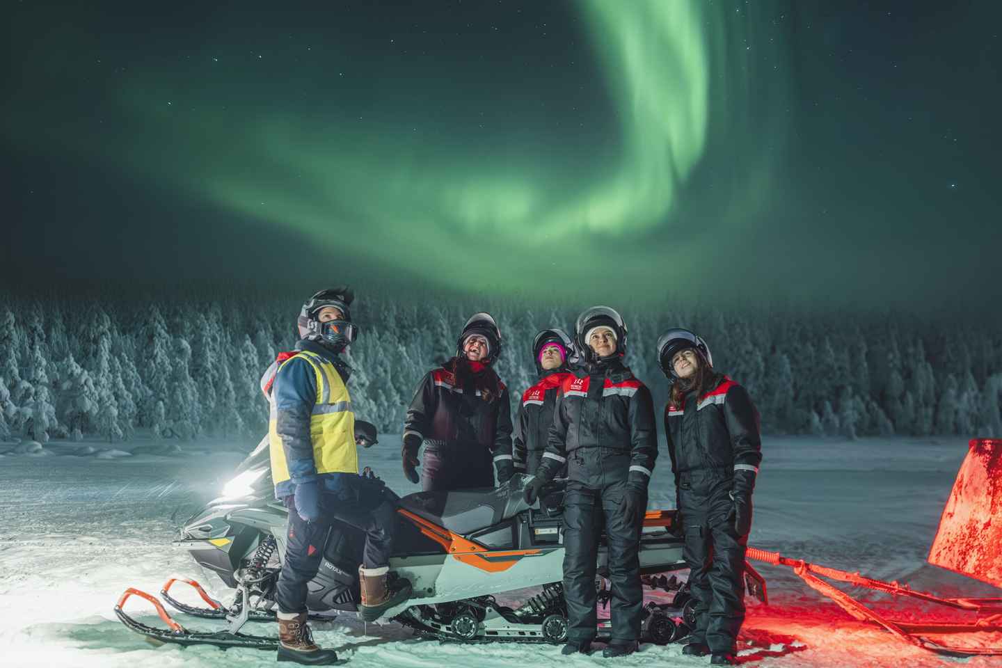 Rovaniemi: Norðurljósasleðaferð