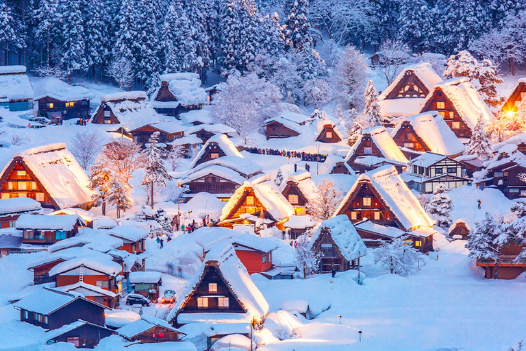 Shirakawa-go Snow Illumination Festival Tour from Nagoya VIP Small group up to 9-guests