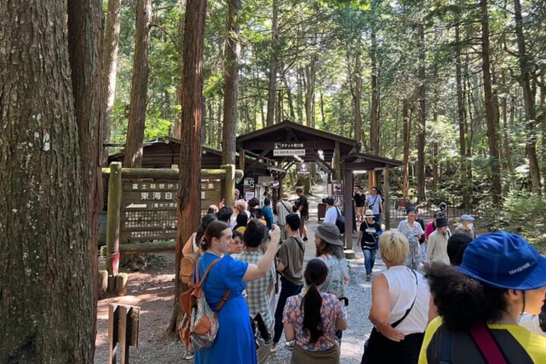 Excursión guiada de día completo en autobús por el Monte Fuji y el Bosque de AokigaharaShinjuku: Excursión guiada de un día entero en autobús por el Monte Fuji