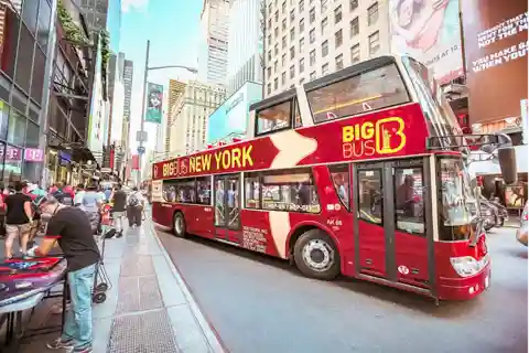 New York: Hop-On Hop-Off Bus Tour with Cityscape Cruise