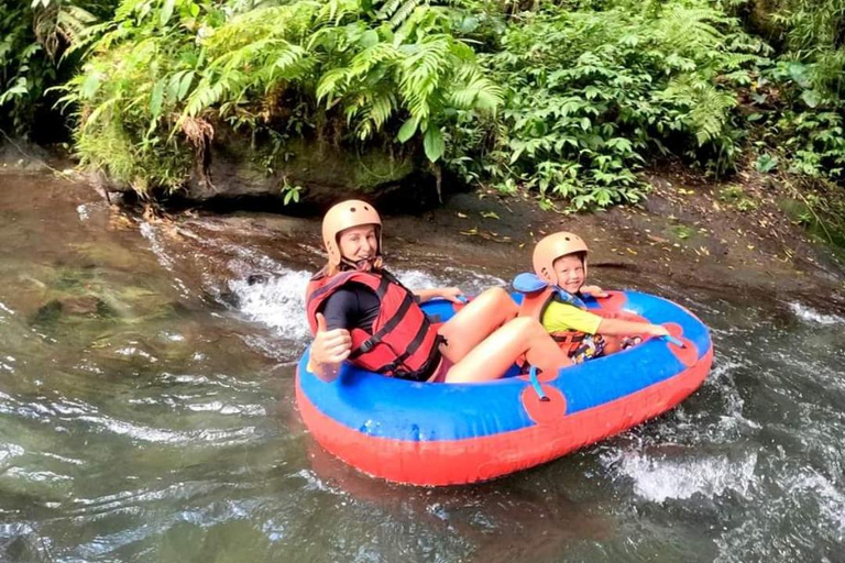 Bali: Waterfall Gorilla Cave ATV, Tubing Trip, Infinity Pool Double 250cc: Gorilla Cave ATV, Tubing - with Transfers