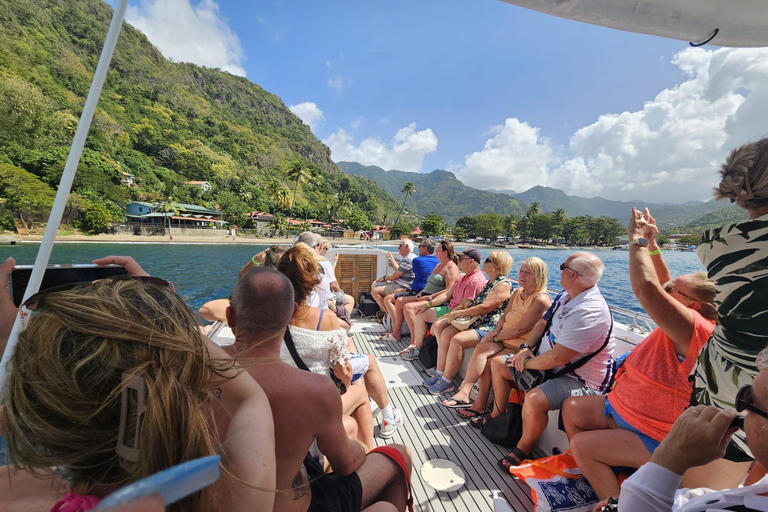 Excursion à Sainte-Lucie : Excursion en mer pour visiter Soufriere