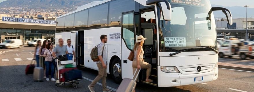 Aeroporto di Napoli: Navetta di 1 corsa per la Penisola Sorrentina da Napoli