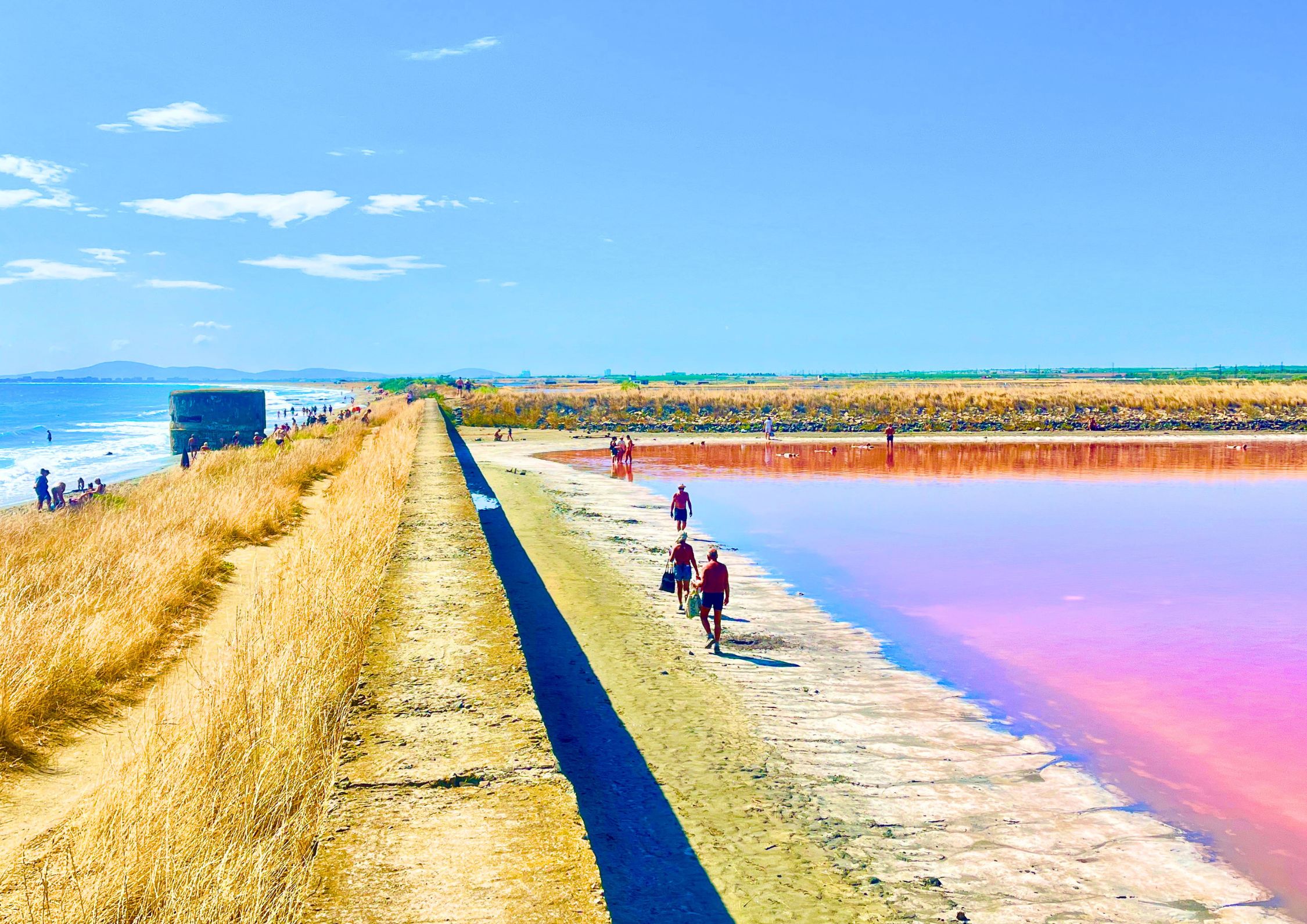 Sonnenstrand: Private Tour zu den Salzpfannen von Pomorie und zum Rosa See