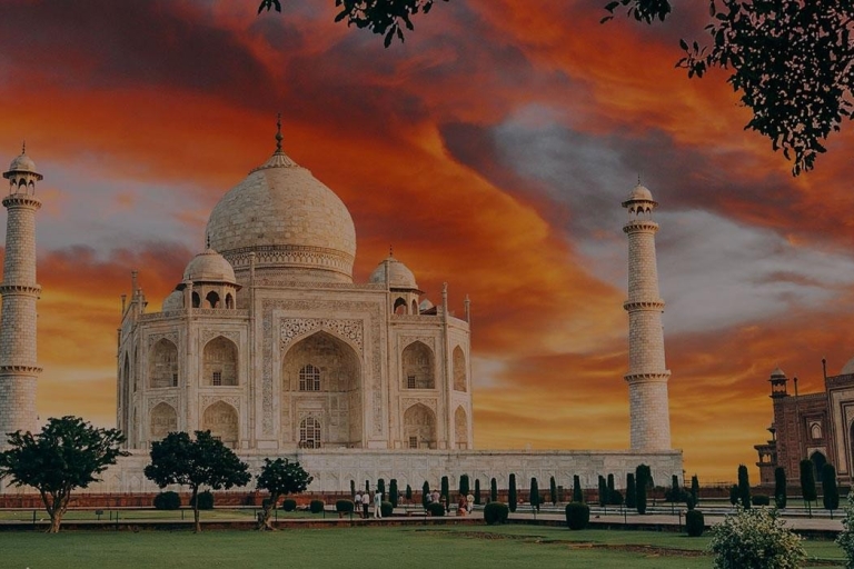 Desde Delhi: Excursión de un día al Taj Mahal y Agra en Premium CarsIncluye Coche, Guía, Comida y tickets de entrada