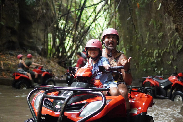 Ubud ATV through River, Cave, Waterfall & Rafting Package Rafting without Shuttle ( Optional with SHUTTLE AVAILABLE )