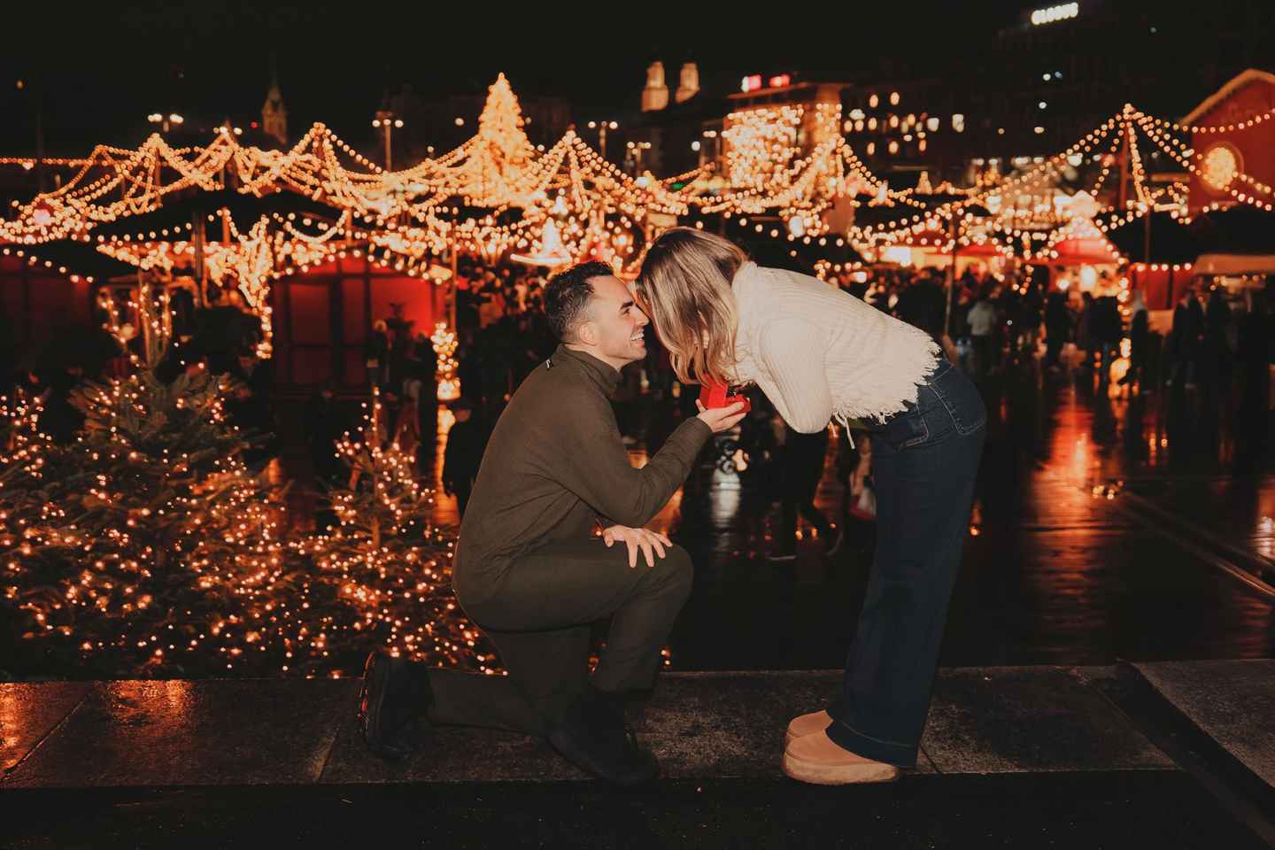 チューリッヒ バーンホフ通り 30分 プロフェッショナル ナイトフォト撮影