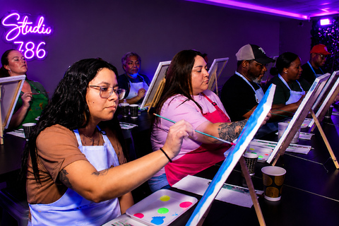 Houston: Sip & Paint Under Neon Lights