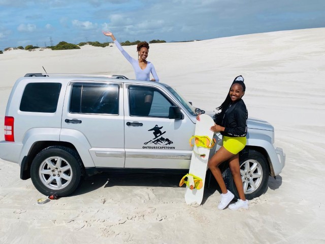 Visit Sandboarding with jeep - drive uphill in Hazyview