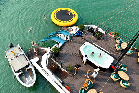 Hanoi:Halong Catamaran 5* Day Cruise,champoline,water slide Without Transfer Service