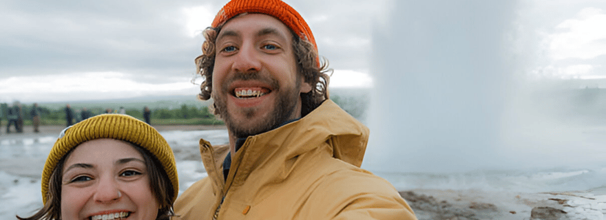 Keflavik : visite privée du Cercle d'Or avec prise en charge à l'aéroport