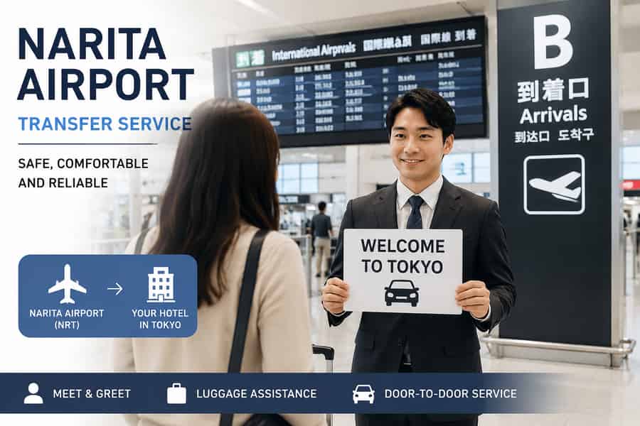Tokio: Privater Transfer vom Flughafen Narita (NRT) – Tür-zu-Tür-RT. Foto: GetYourGuide Tokio: Privater Transfer vom Flughafen Narita (NRT) – Tür-zu-Tür-RT. Foto: GetYourGuide