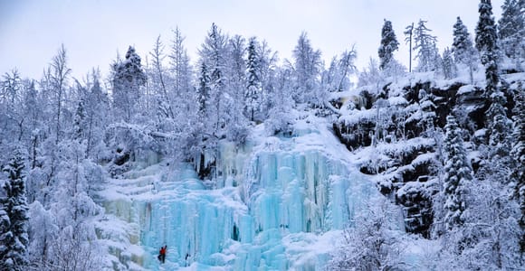 Rovaniemi: Korouoma Frozen Waterfalls Small-Group Tour