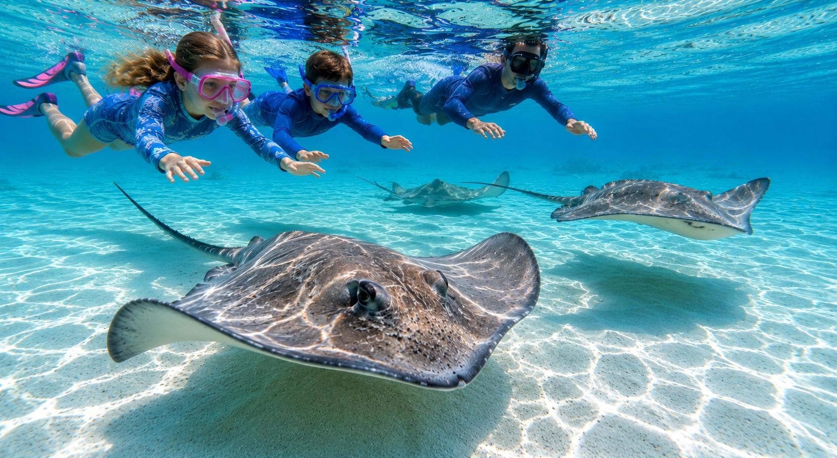 Grand Cayman: Familienorientierte Bootstour - Stechrochen & mehr!