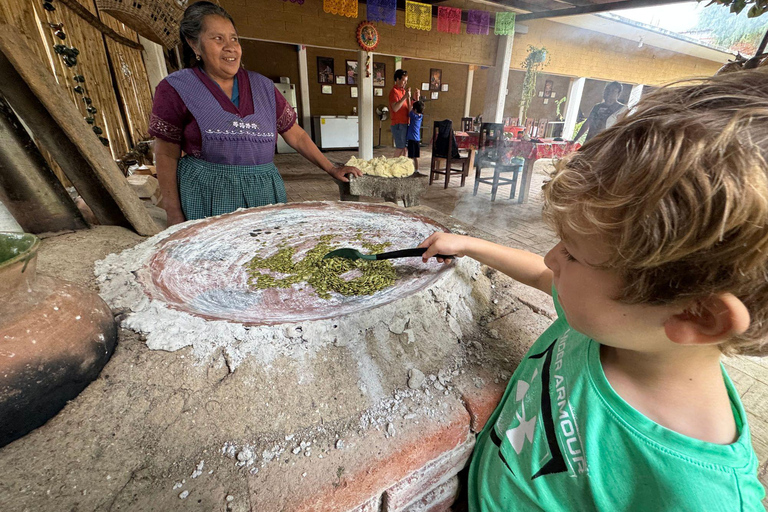 Cuisine ancestrale, art textile à Teotitlán et Tule Tree