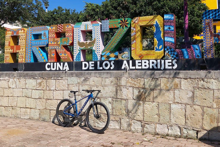 Monte Alban. Bike Tour. Archaeology, Alebrijes, and History.