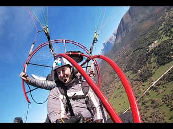 Vol en paramoteur en parapente à Corfou