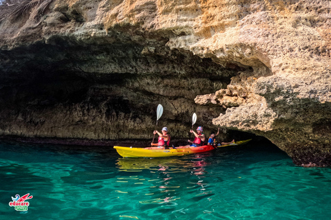 Nerja: Self-Guided Kayak Tour. Maro Waterfall. Support boat for the route.