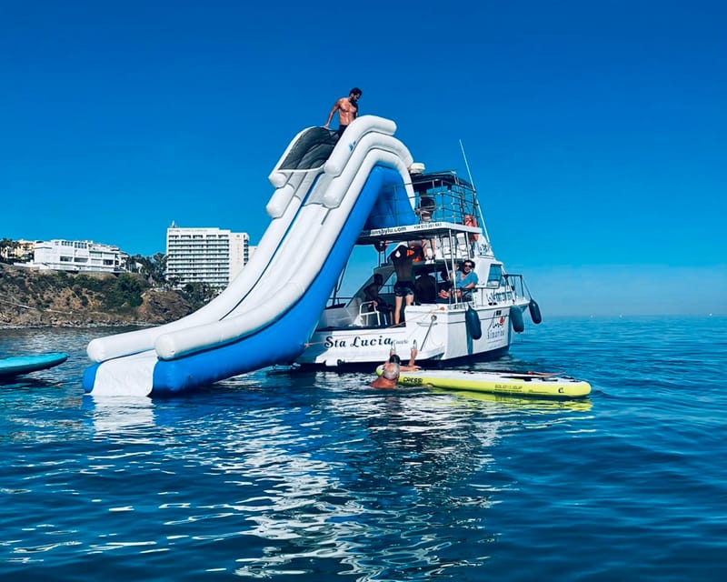 Málaga Boat Tour w/ Snorkeling, Water Activities, and Lunch GetYourGuide