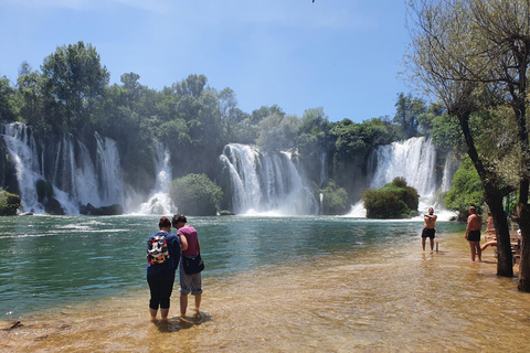 Sarajevo : excursion avec baignade aux chutes de Kravica, Mostar et KonjicVisite partagée avec frais d&#039;entrée (se termine à Sarajevo ou Mostar)