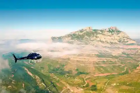 Helikopterflyvning til Barcelona og Montserrat