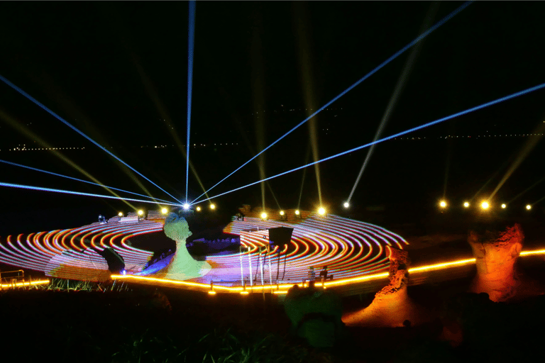 From Taipei: Yehliu Night Light Show & Jiufen Tour