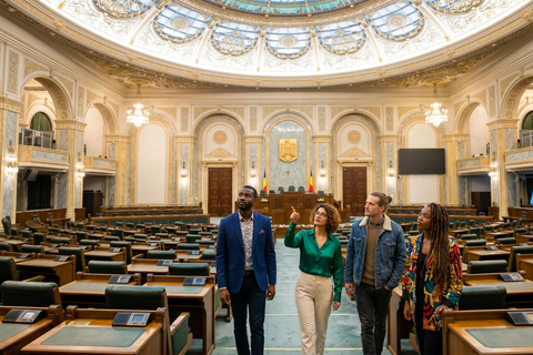 Bucharest's Palaces: Parliament, Ceaușescu & Village Museum COACH TOUR Audio guide in 24 languages