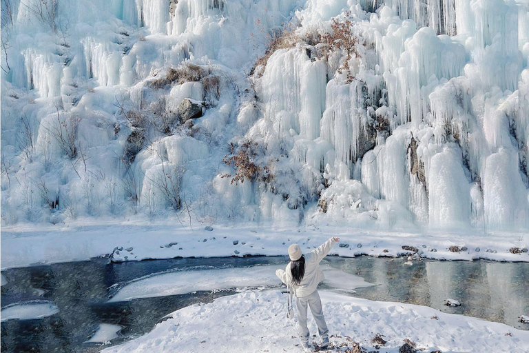 Pêche sur glace à Hwacheon et visite hivernale de la vallée d&#039;Eobi au départ de SéoulDépart de la station Hongik Univ. sortie4