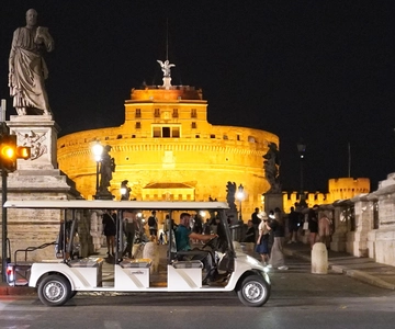 Rome's Golden Hour Golf Cart / E- Calessino Tour