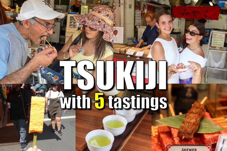 Tokyo: Tsukiji Market Foodie Tour with 5 Tastings