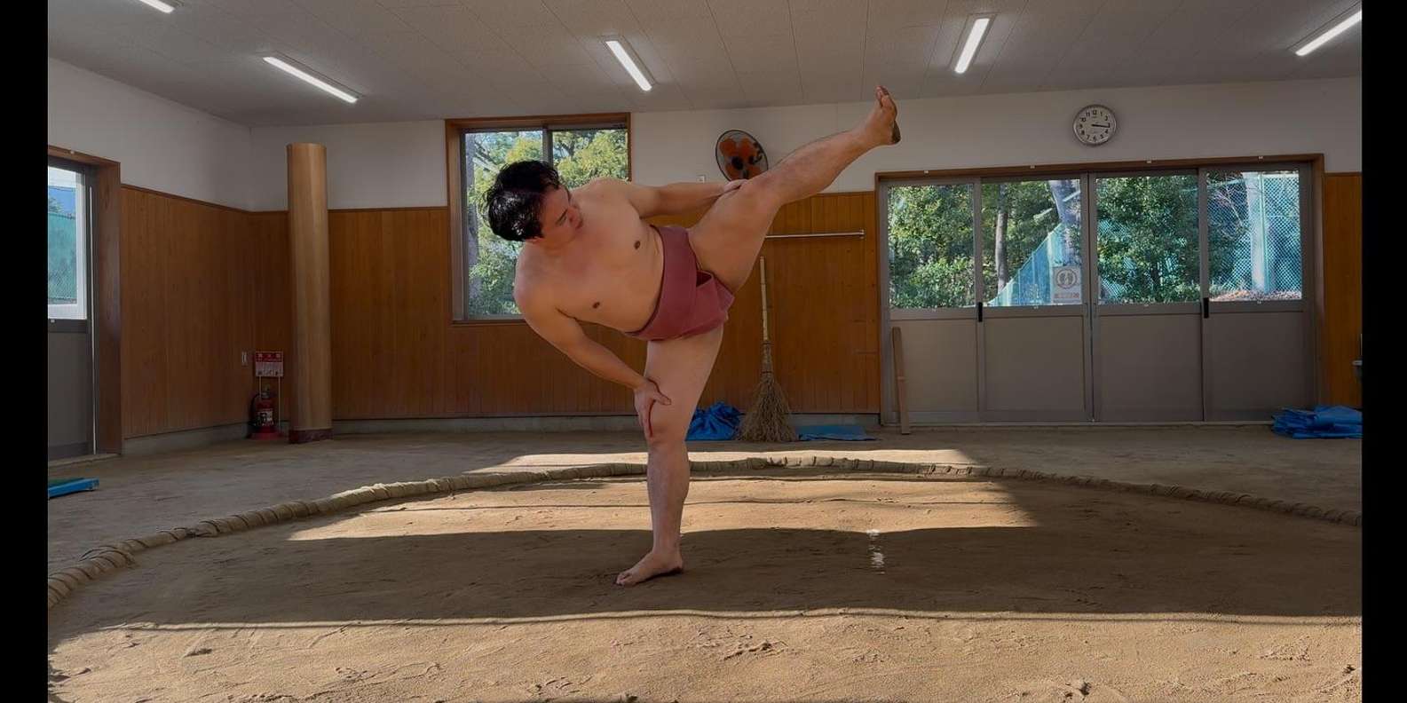 Sumo training at Amita Dojo Tokyo — real keiko at clay dohyo — image 8
