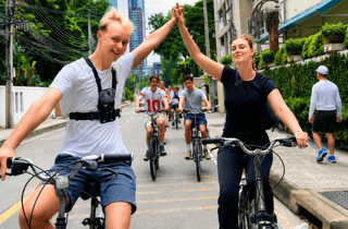 Bangkok: Morgendliche Radtour mit Fähre